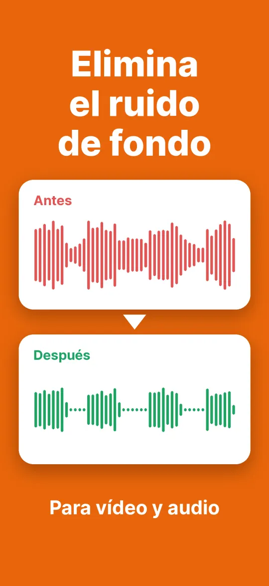 Elimina el ruido de fondo