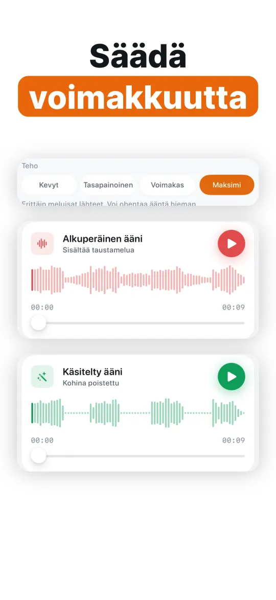 Toimii offline-tilassa iPhonella