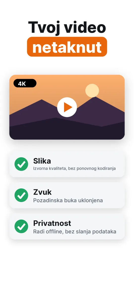 Sačuvajte kvalitetu videozapisa
