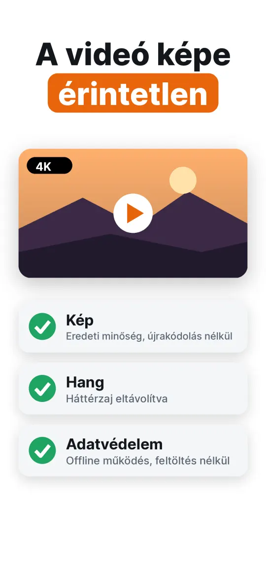 A videó minősége változatlan marad