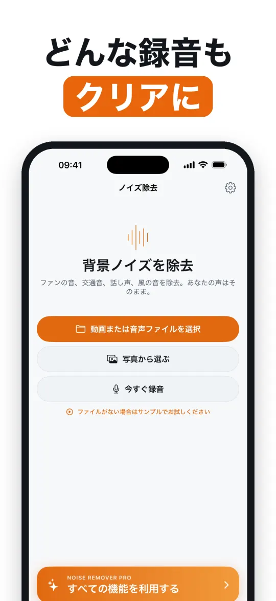 ノイズ除去の強さを自分で調整