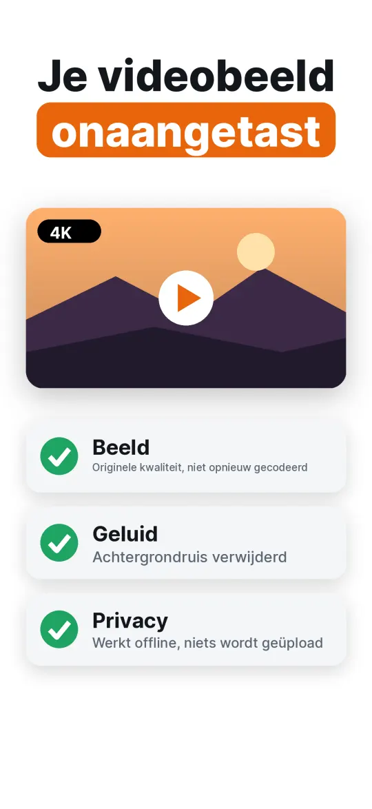 Behoud de beeldkwaliteit van je video