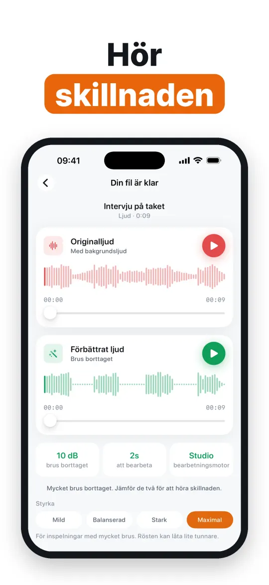 Hör skillnaden innan du bestämmer dig