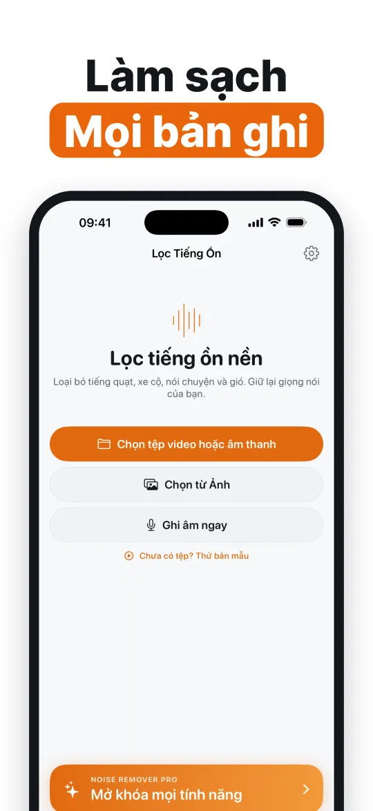Tự chọn cường độ khử nhiễu